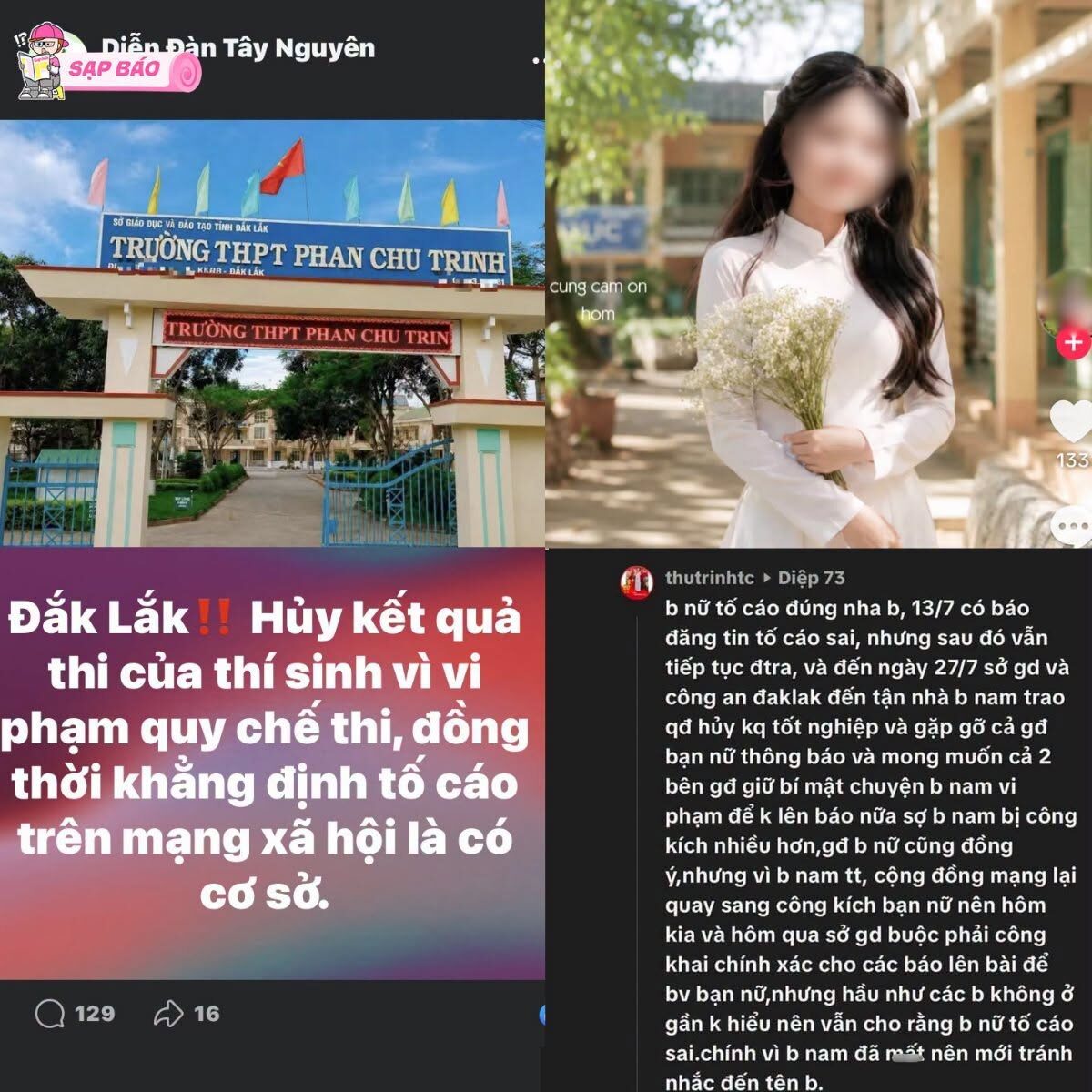 Đắk Lắk hủy kết quả thi THPT của một thí sinh, xem xét xử lý hội đồng thi